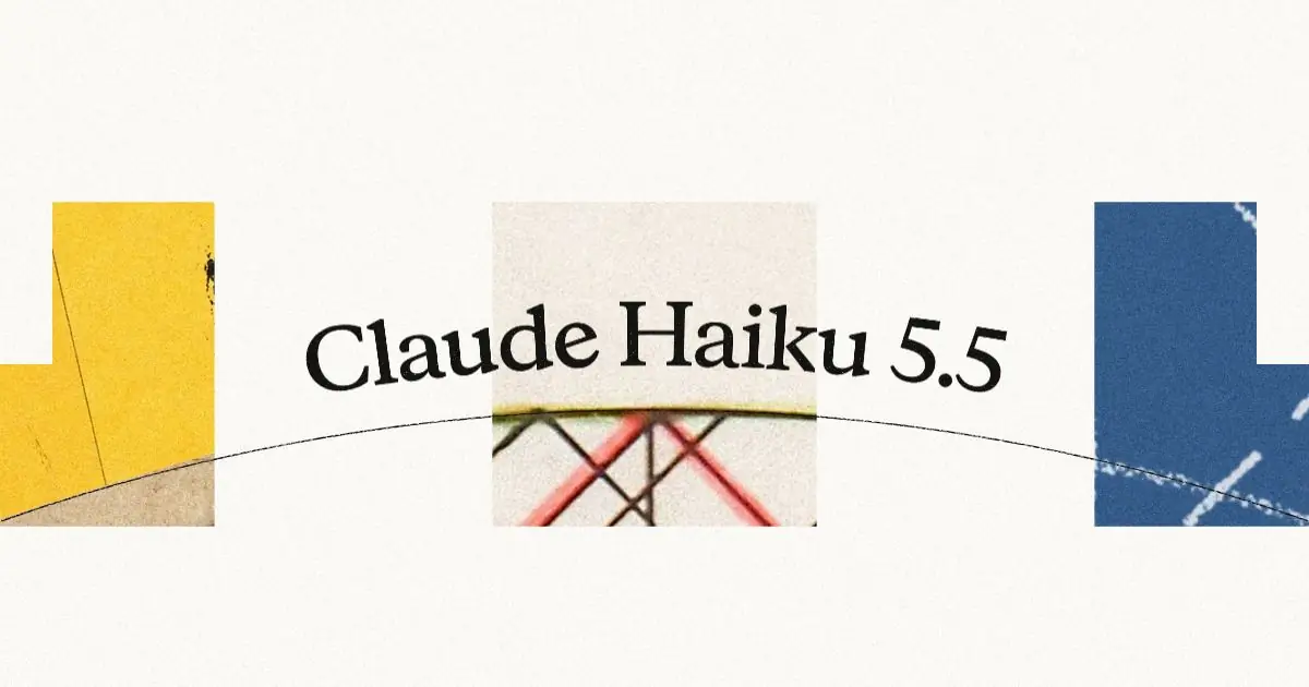 Anthropic's Claude Haiku 5.5 launch graphic
